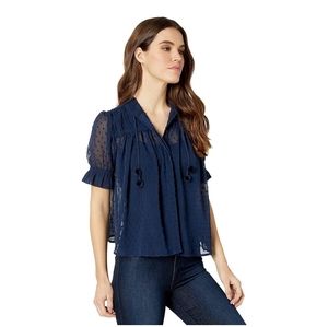 Bishop + Young Sienna Swiss Dot Blouse